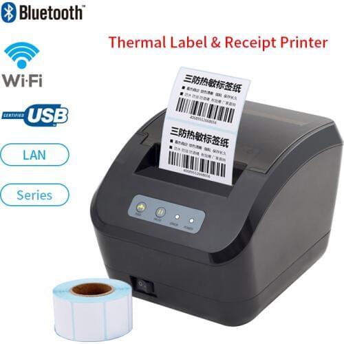Thermal Label Printer Bar code Printer Bluetooth/WIFI/LAN/Series Portable Thermal Receipt Printer 28-80mm bill printer RD-609