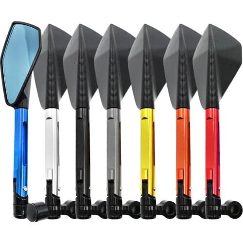 Universal 27.6CM Motorcycle Rear View Side Mirrors For Yamaha For Kawasaki For Honda For Suzuki