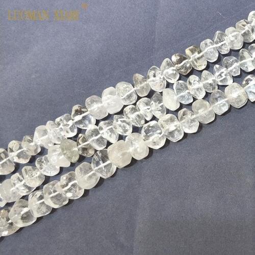High Quality 100% Natural White Crystal Quartz Beads For Jewelry Making DIY Bracelet, Necklace , Earring Size 9*14 mm Strand 15"