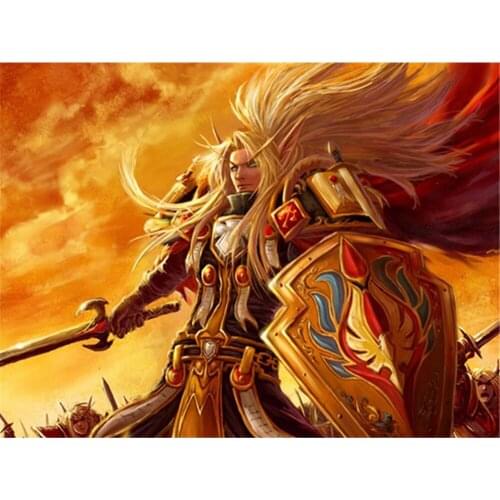 World Of Warcraft DIY 11CT Embroidery Cross Stitch Kits Craft Needlework Set Printed Canvas Cotton Thread Home Design