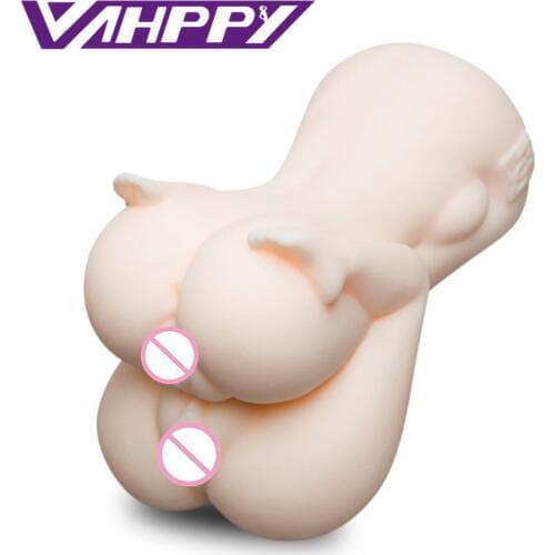 1 KG reality Two Flying Big Silicone Ass Anus Real Vigina Doll Sex Toys for men Male Masturbator MA01008