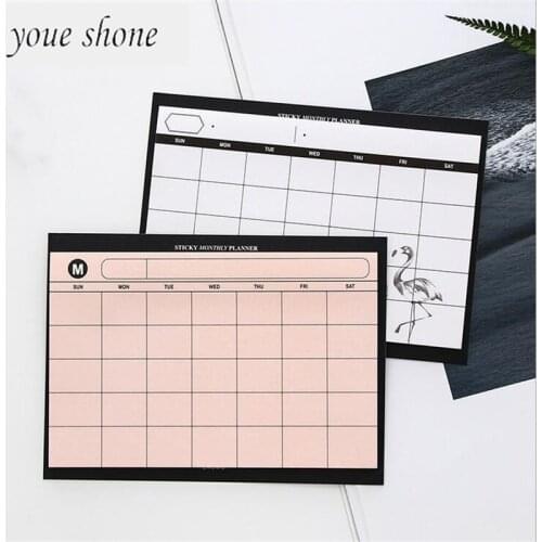1PCS=30 SHEET Simple Weekly Planner Book Desktop Schedule Month Plan Tear The Notebook Work Efficiency Summary Plan