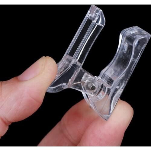 1Pc Nail Art Tool Plastic Transparent Gel Quick Building Nail Tips Clips Fingernail Extension UV LED Builder Clamps
