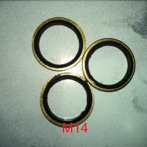 100 PCS Engine Rubber O Ring Seal Washer Oil Drain Plug Gasket Fit M14