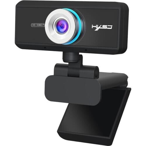 1080P HD webcam manual focus computer camera 360 degree rotatable video conferencing camera for online class live broadcast