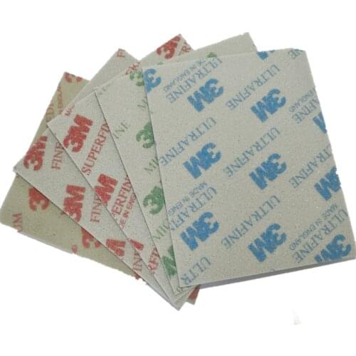 114*139mm 3M Sponge Sandpaper /Softback Sanding Grit 120-1500（02600/02601/02602/02604/02606) For Model Polishing