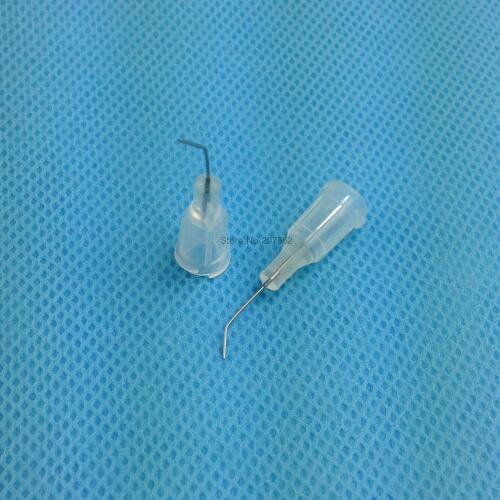 50pk 27gauge 45degree-prebent 1/2-inch Blunt Needle Dispense Tip ,Glue Dispensing Needle