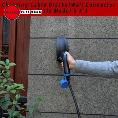 1pc Car Charging Cable Holder Wall Connector Cable Organizer Mount Bracket for Tesla Model S X Accessories EU Version