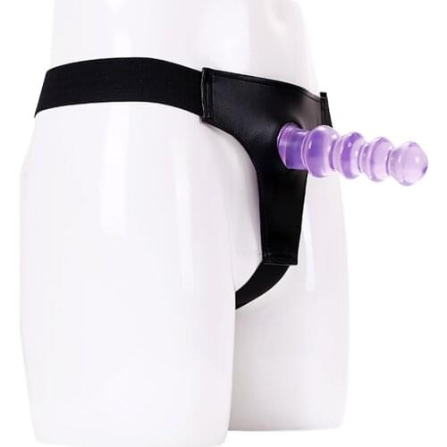 Mens Strap-on Realistic Dildo Pants for Men Tower Type Jelly Dildos Man Strapon Harness Belt Adult Games Sex Toys Dropshipping