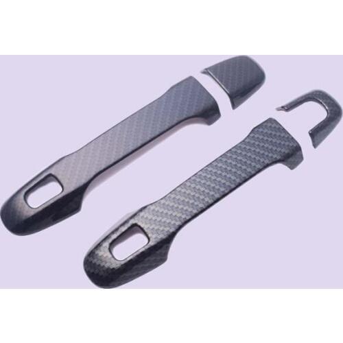 For Toyota C-HR CHR 2016 2017 2018 Carbon Fiber Rear Door Handle Cover Handle Bowl Trim Car Sticker for toyota CHR C-HR