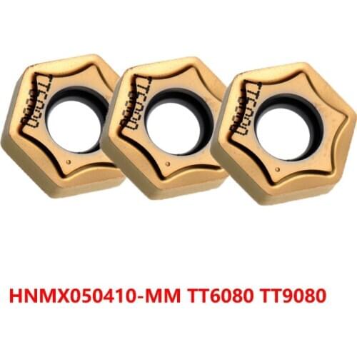 HNMX050410-MM TT9080 TT6080 HNMX 050410 10pcs Carbide Inserts HNMX0504 Lathe Cutter Turning Tool CNC 100% Original Cutting