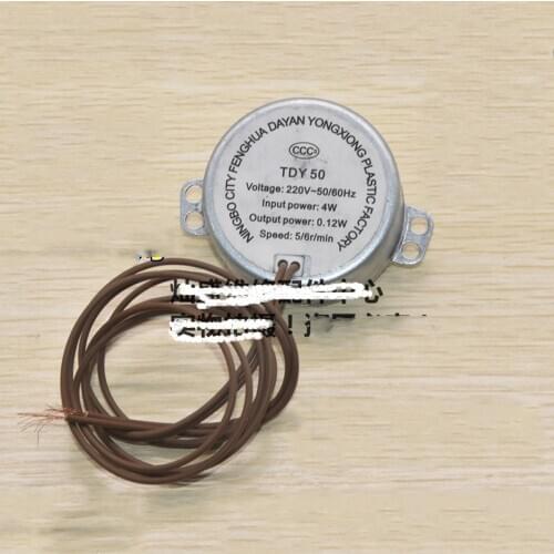 Round Synchronous Motor 5/6RPM Speed AC 220-240V TDY50