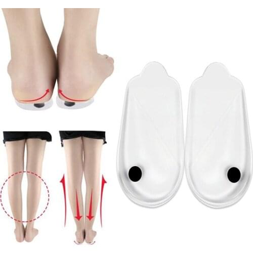 Magnetic silicone insoles orthotics X/O-type legs corrector gel pillow for heel orthopedic insoles shoes pad heel patches