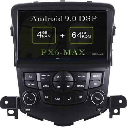 KOOCAVS 8" IPS Android 9.0 Car GPS Radio Player for Chevrolet Cruze 2008 2009 2010 2011 with 4GB+64G Multimedia