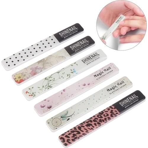 New Nail File Professional Durable Nano Glass Nail File Buffer Block Shiner Manicure Lime Nail Art Nail Polish Nails Accessories