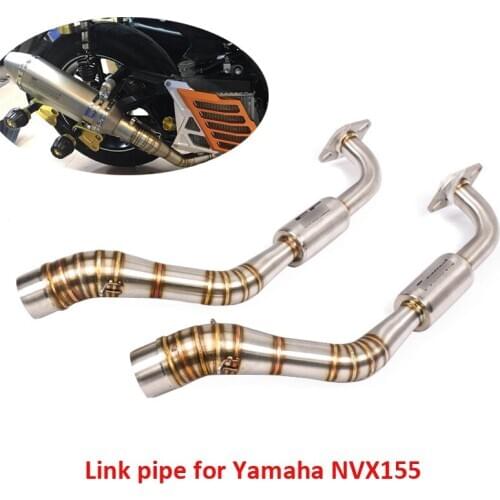 NVX155 Stainless Steel Exhaust Pipe Connect Tube Modified Link Pipe Slip on NVX155 for Yamaha NVX155 NVX 155