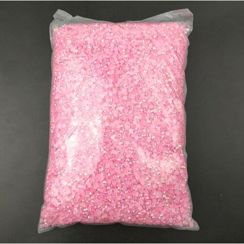 Wholesale Jelly AB Resin Flatback Rhinestones SS16 Round Plastic Strass Rhinestone 4mm Stone Big package For Embellishments