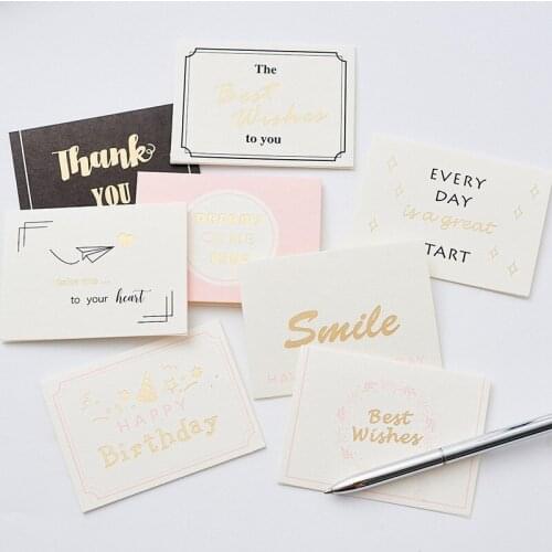 Best Wishes Card Valentine Happy Birthday Christmas Party Wedding Invitation Letter Thank you Greeting Cards