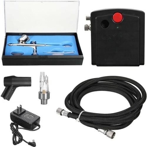 Professional Airbrush Air Compressor Kit for Tattoo with Small Pen Holder Air Tube Air Brush for Art Painting Manicure Craft