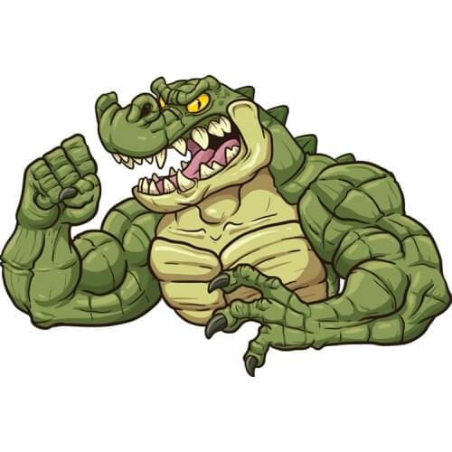 RuleMylife Angry Animals Crocodiles Bears Chickens Ducks Sharks Car Stickers Decal Anime Cute Car Accessories Decoration