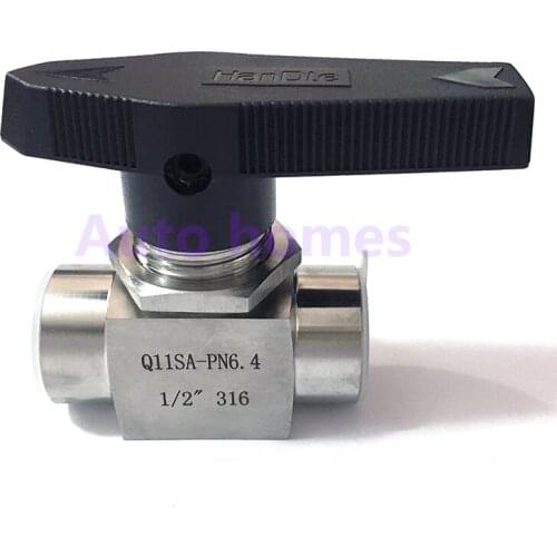 Stainless steel SS304 high pressure high temperature 2 way ball valve 1/8" 1/4" 3/8" 1/2" 3/4" 1" inch female thread