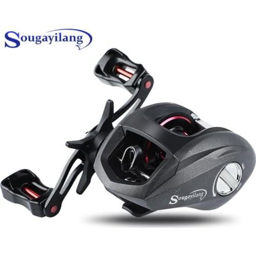 Sougayilang New Baitcasting Fishing Reel Low Noise Magnetic Brake System 12+1BB 6.3:1 Gear Ratio Casting Fishing Reel Wheel