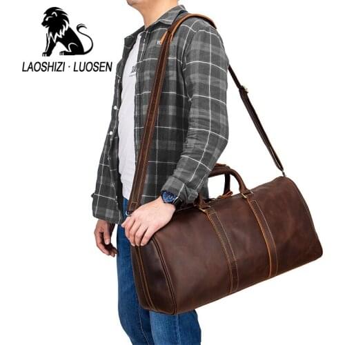 Handbag Retro Mens Travel Bag Short-distance Large-capacity Duffel Bag Business Trip Travel Business Backpack tote bags for men