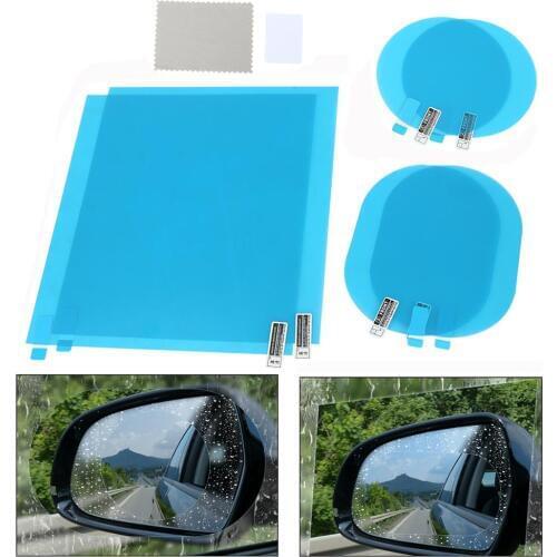 X Autohaux 2pcs Car Rearview Mirror Film Anti Rain Waterproof Anti-Scratch Clear Protective Car Membrane Sticker Rainproof Film