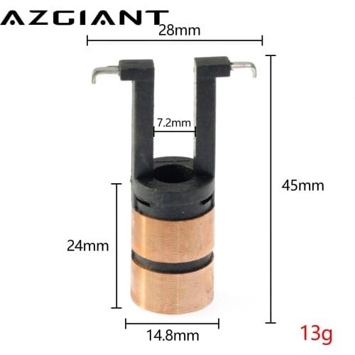 1PC for Toyota Corolla Honda Accord Lada kalina power Generator Collector Copper Head Slip Ring (6.2*14.5*45mm) fielder Stream
