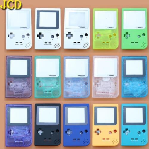 JCD 1PCS Plastic Full Case Cover Housing Shell Replacement for Gameboy Pocket Game Console for GBP Shell Case W/ Buttons Kit