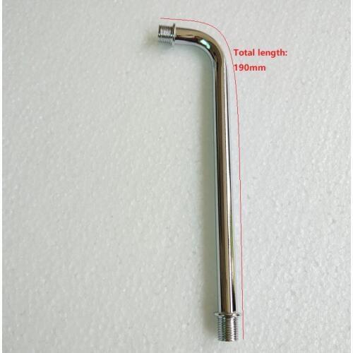 10pcs/lot total length 190mm M10 Double Head ring outer teeth steering tube connecting pipe elbow pipe lighting accessories