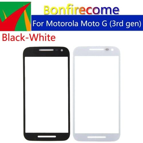 10pcs\lot For Motorola Moto G 2015\Moto G 3rd Gen\Moto G Gen 3 XT1540 1541 Touch Screen Front Panel Glass Lens LCD Outer Glass