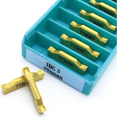 10 pieces of lathe tools TDC3 TT9080 turning inserts Teguc carbide lathe parts insert TDC3 milling turning tools