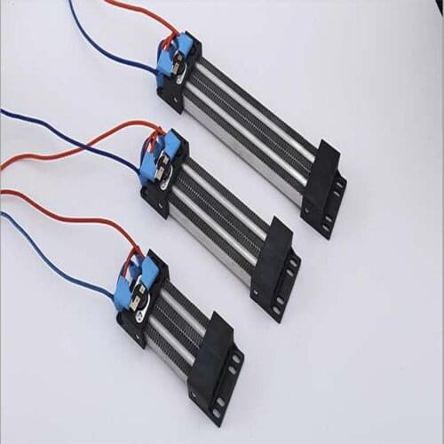 1Pcs Automatic Thermostat Ptc Heater With Stand Corrugated Strip Small Space Heating Diy Heating Tools 120x50mm 500W 220V