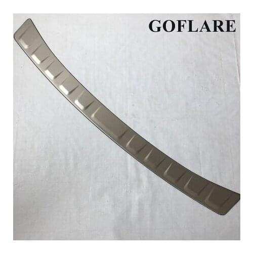 Car styling for nissan Armada Snow Patrol 2017-2020 bumper sill scuff plate cover Rear Trunk Bumper Step Gurad Protector Trim