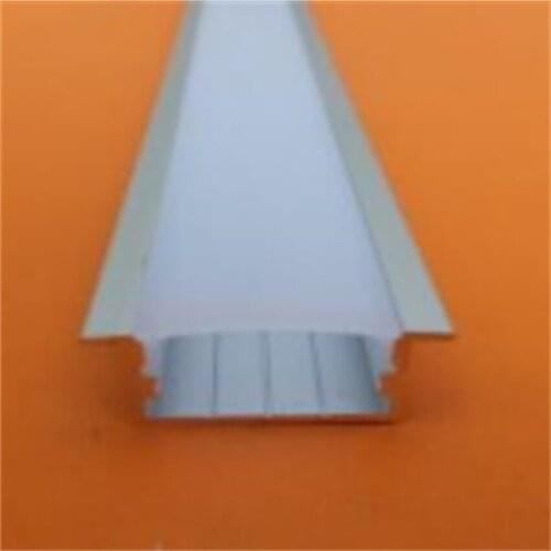 Free shipping 2M/pcs 23pcs/lot aluminum profile for led strip,frosted/transparent cover with fittings mounted by screws