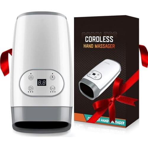 Cordless Electric Hand Massager for Arthritis Shiatsu Therapy Massage Tools with Air Compression & Heat for Hand and Wrist