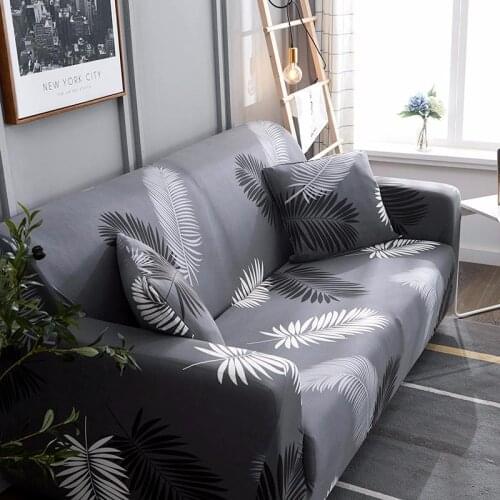 50 Elegant Elastic Couch Sofa Cover Armchair Slipcover for Living Room 1/2/3/4 Seat Sofa Case Home Decor 45*45cm Cushion Cover