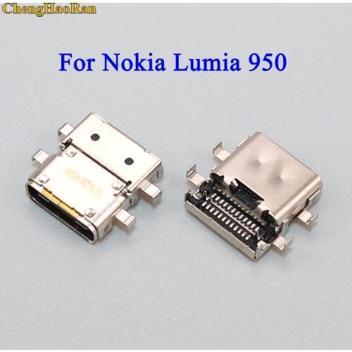 ChengHaoRan 1pcs For Nokia Lumia 950 Charge Charging Port Dock Connector Charging Socket Connector USB C-TYPE type c