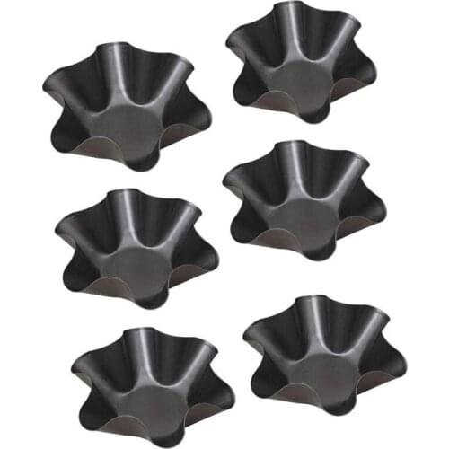 Salad Bowl Making Mold Non-Stick Carbon Steel Tortilla Shell Pan Baking Mold 6 Cake Molds