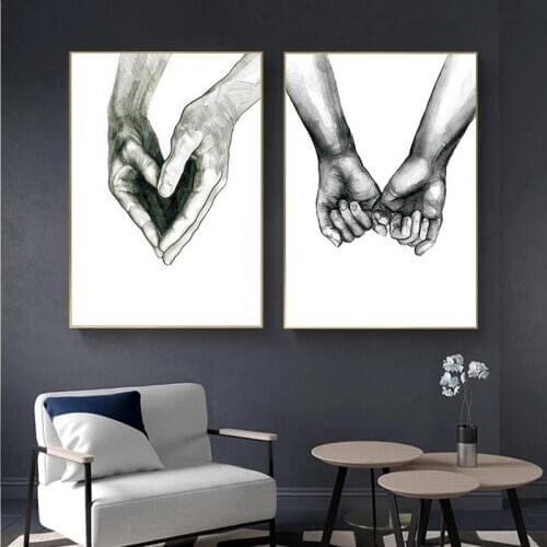Canvas Painting Wall Art Peinture Tableau Mural Nordic Posters And Prints Poster Love Laminas Decorativas Pared Cuadros
