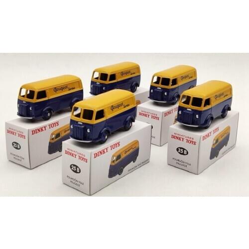 Atlas 1/43 Lot Of 5pcs For Miniatures Dinky Toys 25B P~geot Fourgon Tole D.3.A Diecast Models Car Auto Collection