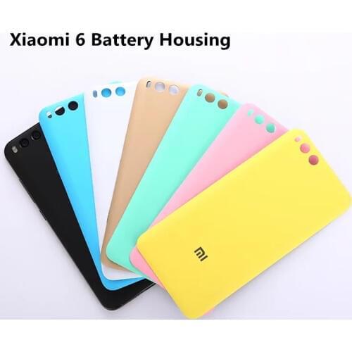 Battery housing cover Plastic Battery Back Cover for xiaomi Mi6 mi 6 M6 phone case xiaomi mi 6 xiaomi 6 Frosted Back replacement