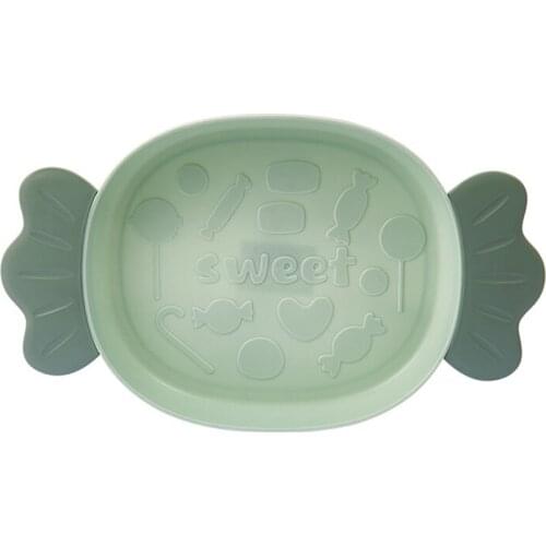 Cute Candy Shape Snack Plates Dry Fruits Nuts Dish Storage Trays With Toothpick Holder, Household Living Room Dessert Plate Box