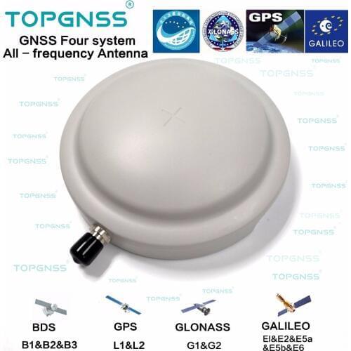 New TOPGNSS unmanned vehicle high-precision full-range GNSS antenna GPS GLONASS GALILEO Beidou waterproof high-gain RTK antenna