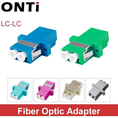 ONTi LC UPC Duplex single-mode Fiber optic Adapter LC Optical fiber coupler LC APC Fiber flange LC Metal Connector