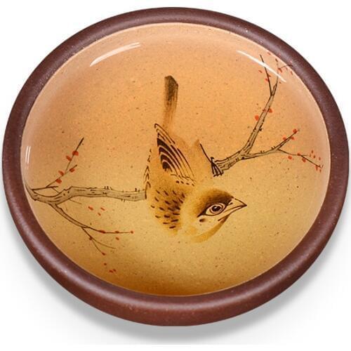 Original Ore Purple Sand Cup Mud Painted Two-color Powder Slurry Master Small Tea Set Drinkware