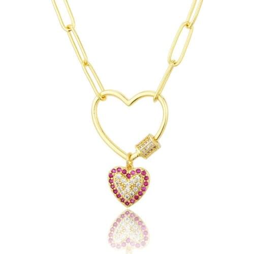 Funmode Beauty Heart Shape Pendant Necklace For Women Jewelry Accessories perfumes mujer originales FN190