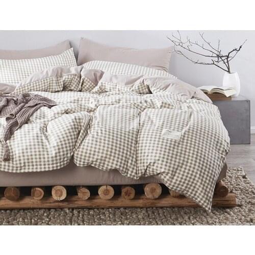 Simple Summer Cotton Dormitory 3pcs Bed Sheet Set for Students 1.2m 1.5m 1.8m Duvet Cover Set Bedroom Bedding Sets Home Textiles