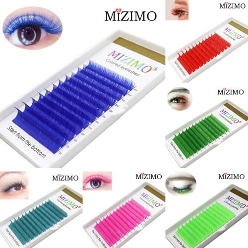 MIZIMOs New 10-color Mixed Grafting Eyelash 8-13mm Long Artificial Natural Soft Personalized Eyelash Extension Makeup Tool